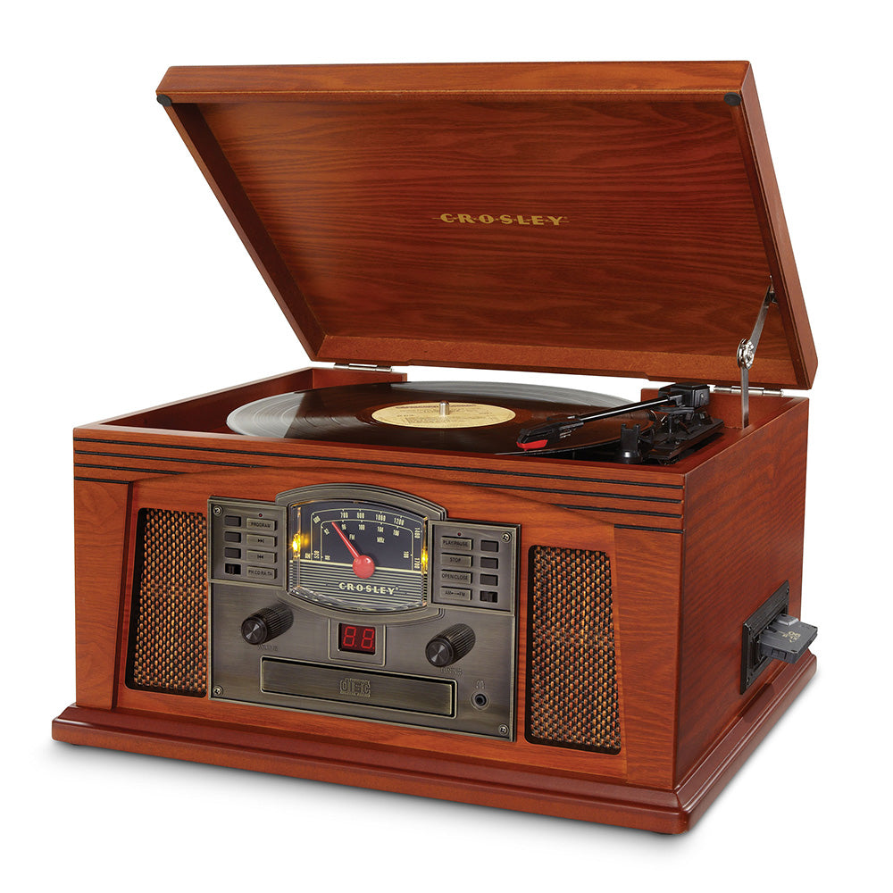 Crosley Lancaster Vintage Turntable with Bluetooth Connectivity - Paprika