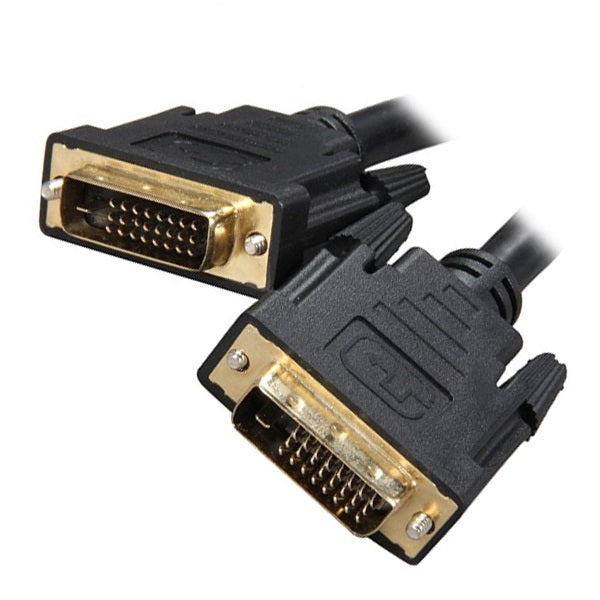 8WARE 2m Dual-Link DVI-D Male Cable - High-Performance 28 AWG Gold-Plated Connector