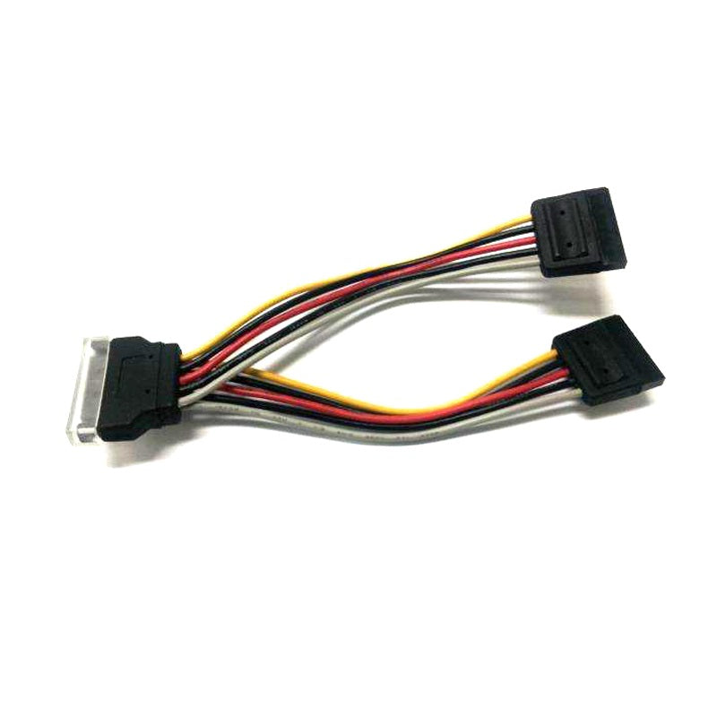 8WARE 15cm SATA Power Splitter Cable - 1 Male to 2 Female 15-pin Connectors