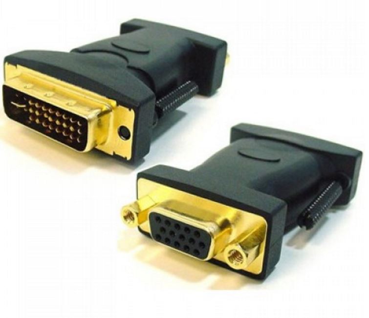 Astrotek Gold Plated DVI to VGA Adapter Converter - 24+5 Pins Male to 15 Pins Female