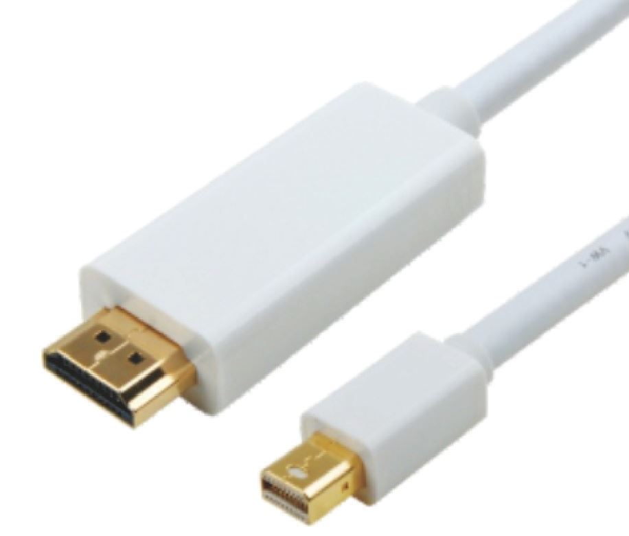 ASTROTEK 2m Mini DisplayPort to HDMI Cable - 20-Pin Male to 19-Pin Male, Gold Plated, RoHS Compliant