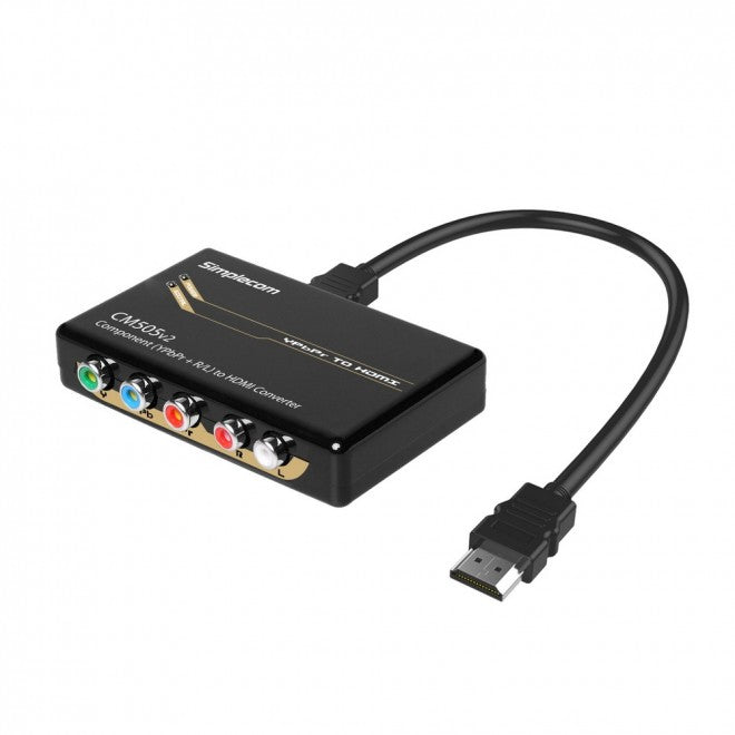 SIMPLECOM CM505v2 Full HD 1080p Component to HDMI Converter with Stereo Audio Support