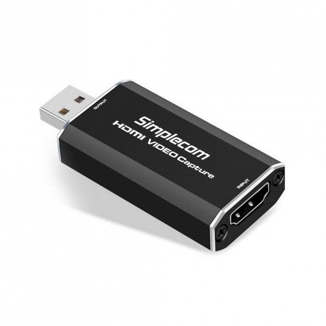 SIMPLECOM DA315 Full HD 1080p HDMI to USB 2.0 Video Capture Card for Streaming and Recording