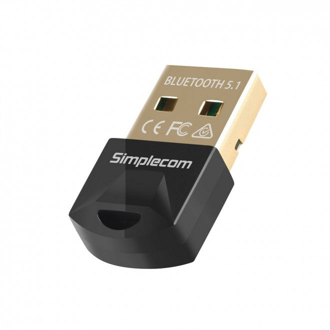 SIMPLECOM NB410 Bluetooth 5.1 USB Dongle Adapter for Wireless Connectivity