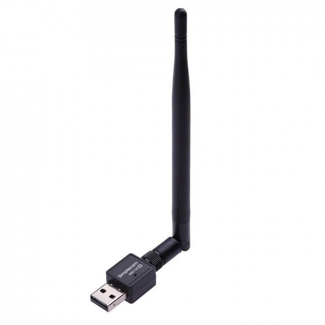 Simplecom NW150 USB Wireless N WiFi Adapter with Enhanced 5dBi Antenna - 150Mbps Speed