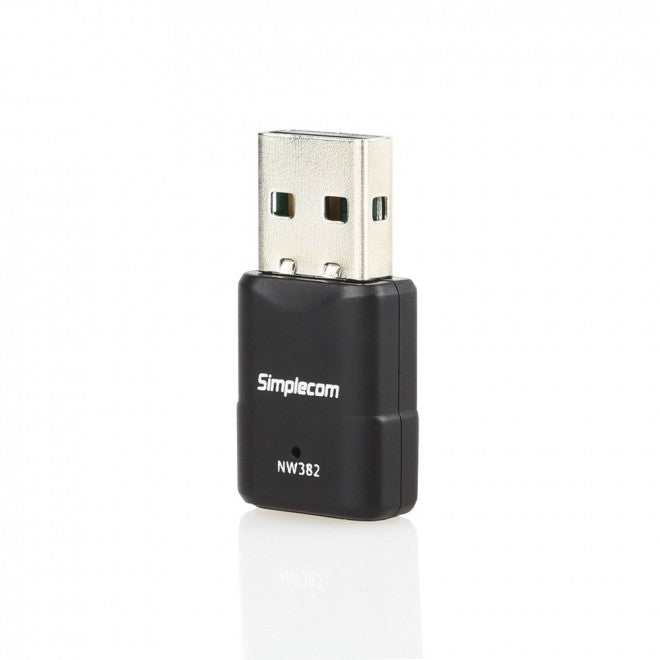 SIMPLECOM NW382 300Mbps Mini Wireless USB WiFi Adapter for Laptops and Desktops