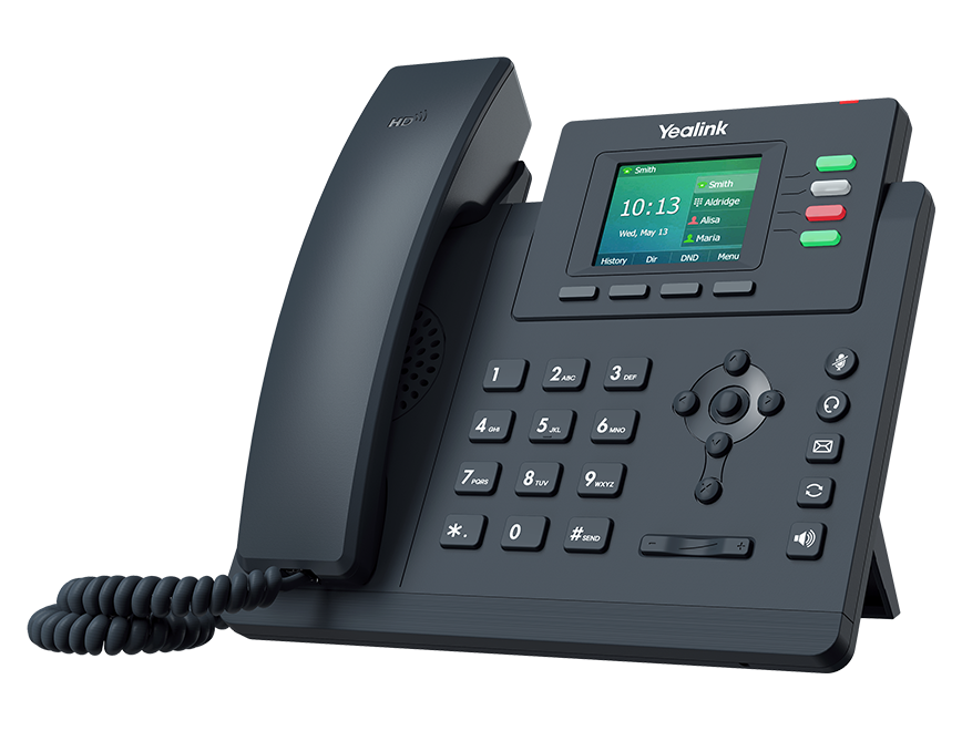 Yealink T33G 4 Line IP phone, 320x240 Colour Display, Dual Gigabit Ports, PoE. No Power Adapter included