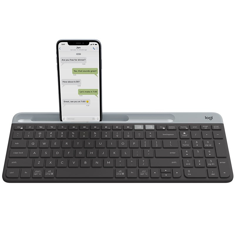 Logitech K580 Multi-Device Wireless Keyboard with Easy-Switch Technology - 18 Month Battery Life, Compatible with Mac/iOS/Android/Windows - Graphite