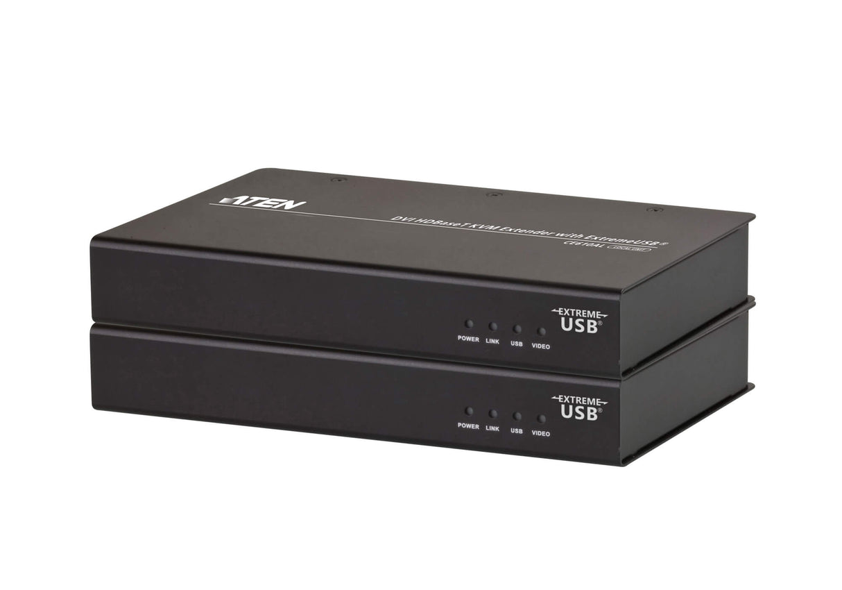 Aten CE610A USB DVI KVM Extender with 3x USB 2.0 Ports - 1920x1200 Resolution, 100m Range