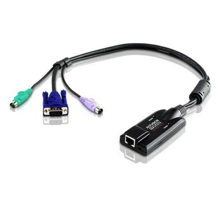 ATEN PS/2 KVM Adapter Cable for KH, KL, KM, and KN Series with RJ45 to VGA Connectivity