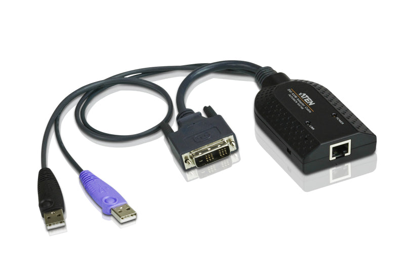 ATEN DVI to USB KVM Adapter Cable with RJ45 for KH, KL, KM, and KN Series