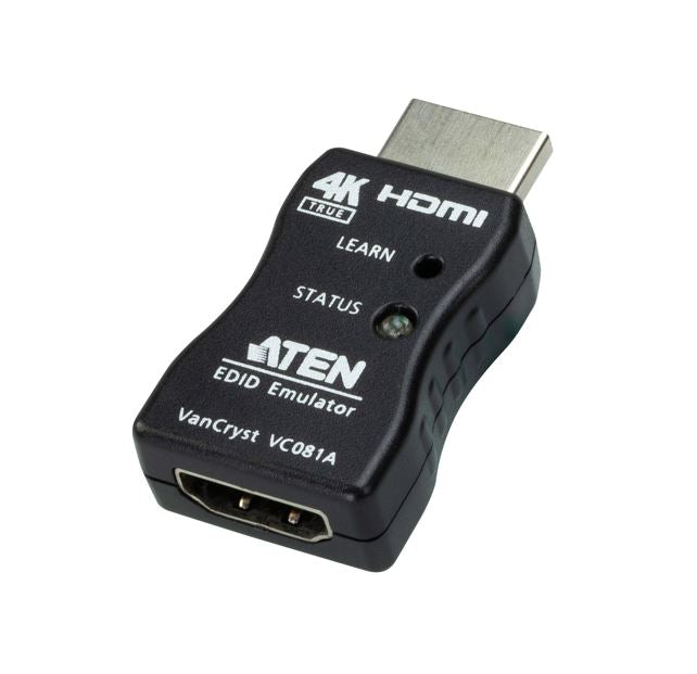 ATEN VC081A 4K HDMI EDID Emulator Adapter - Enhance Video Quality up to 3840 x 2160 @ 60Hz (4:4:4) with LED Indicators and HDMI-Powered Design