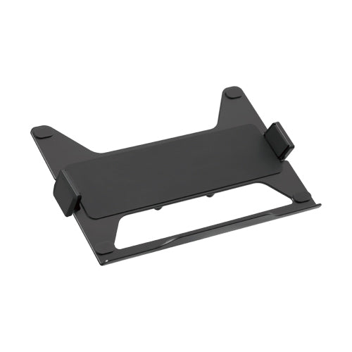 BRATECK Adjustable Aluminum Laptop Holder for Monitor Arms - Compatible with 11.6'' to 17.3'' Laptops up to 9kg - Sleek Black Design