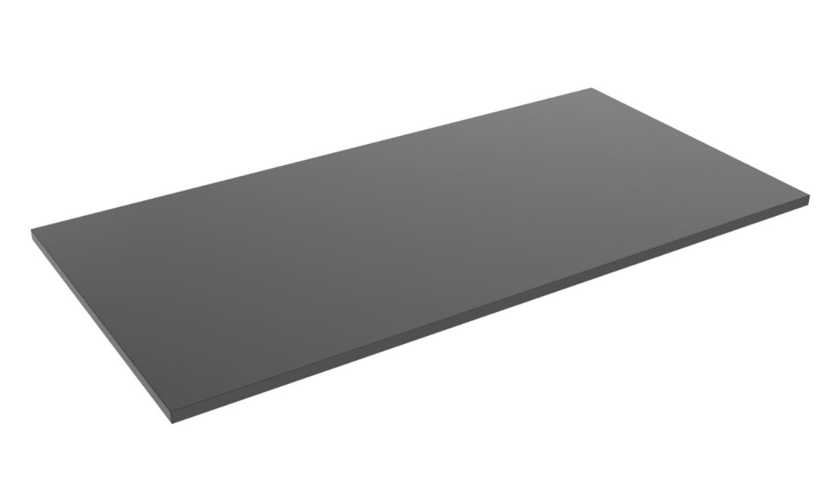 BRATECK Particle Board Desk Board 1800X750MM Compatible with Sit-Stand Desk Frame - Black