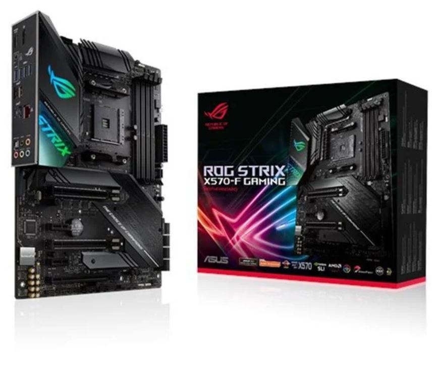 ASUS ROG STRIX X570-F GAMING Motherboard - AMD AM4 ATX, PCIe 4.0, Aura Sync RGB, Dual M.2, High-Speed Networking