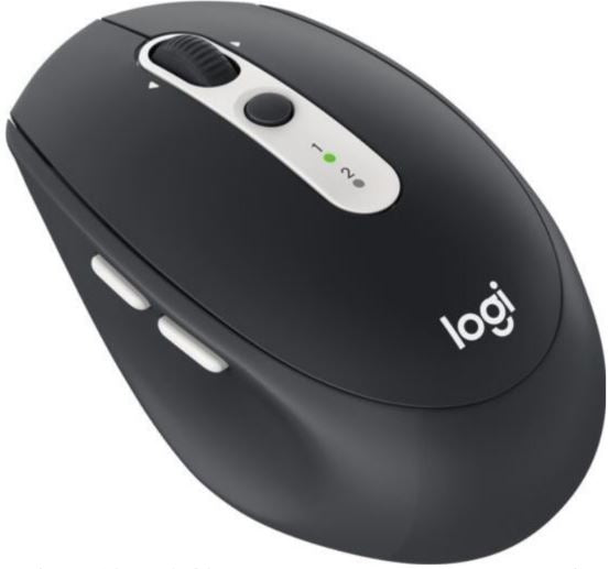 Logitech M585 Multi-Device Wireless Mouse - Graphite, Enhanced Scrolling, Dual Thumb Buttons, 2-Year Battery Life