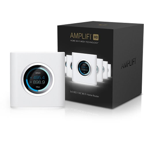 AmpliFi HD Mesh Router - High Density Wi-Fi Solution with Touchscreen & Gigabit Ethernet - Covers Up to 930 sqm