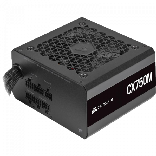 CORSAIR 750W CX750M 80+ Bronze Semi-Modular ATX Power Supply with 120mm Fan