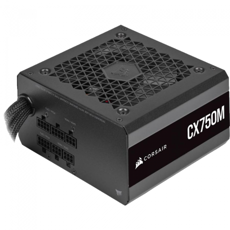 CORSAIR 750W CX750M 80+ Bronze Semi-Modular ATX Power Supply with 120mm Fan