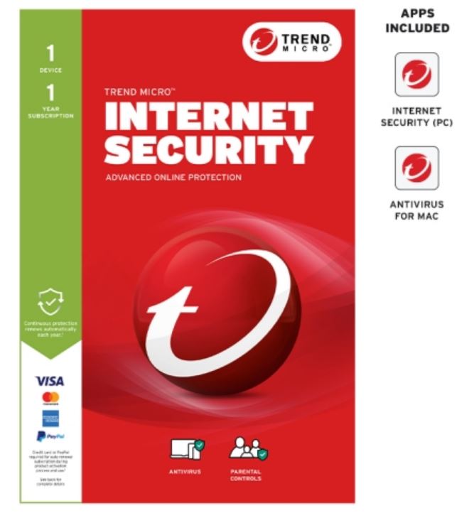 TREND MICRO Micro Internet Security (1 Device)  Retail Mini Box Auto Renew