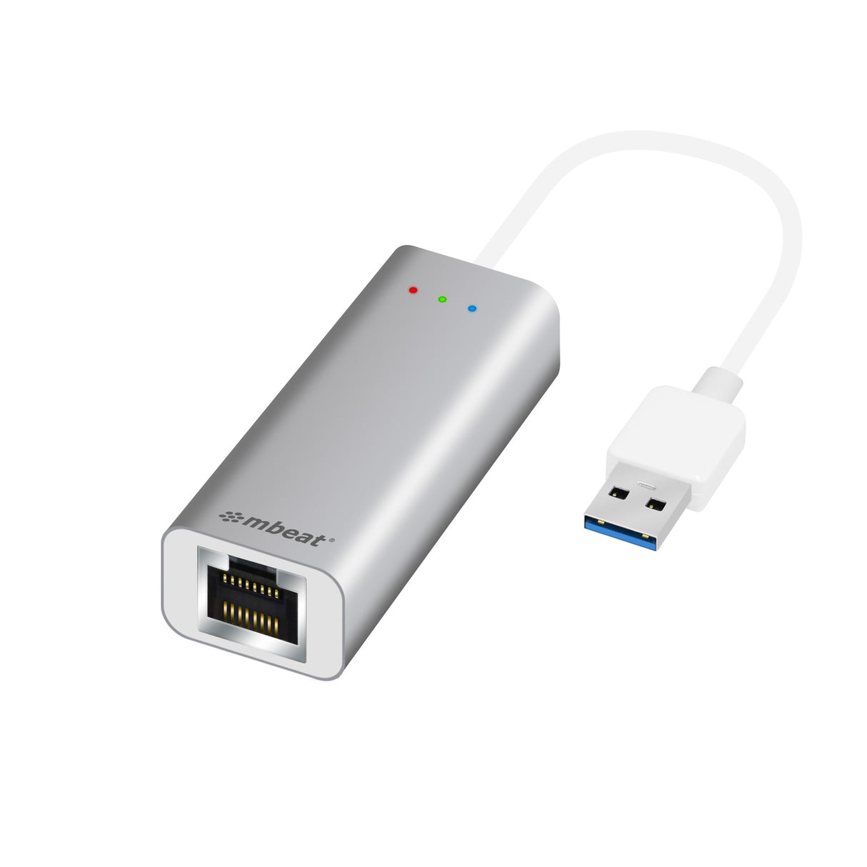 mbeat USB 3.0 Gigabit Ethernet Adapter for PC and Mac - Supports 10/100/1000 Mbps with LED Indicators and RJ45 Port