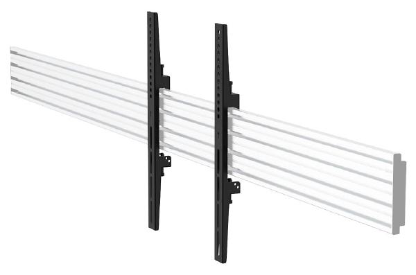 Atdec ADB-B400F VESA 400 Fixed Angle Mounting Brackets - Set of Two for Multi-Screen Installations, Max Load 50kg