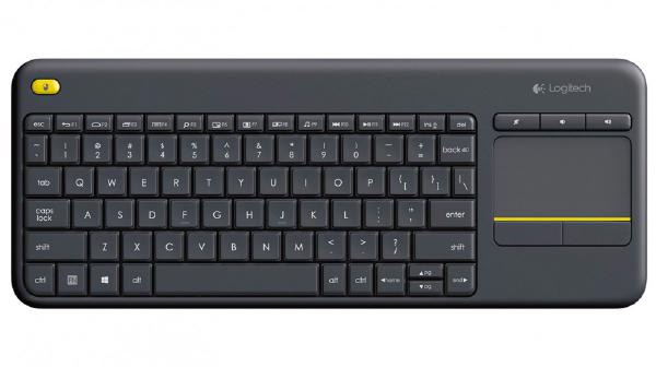 Logitech K400 Plus Wireless Keyboard with Touchpad - Black, USB Receiver, Battery Included