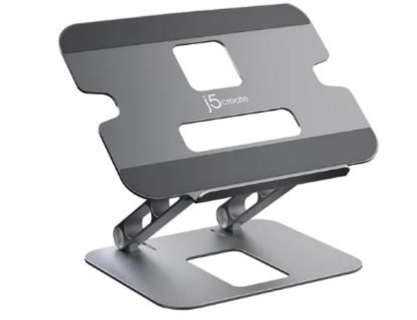 J5create Adjustable Aluminum Multi-Angle Stand for Laptops and Tablets