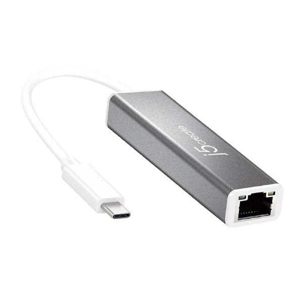 USB-C to Gigabit Ethernet Adapter by j5create - JCE133G RJ-45 Connectivity