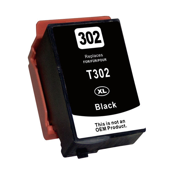 Replacement Black Inkjet Cartridge for 302XL - Compatible with Epson XP6000