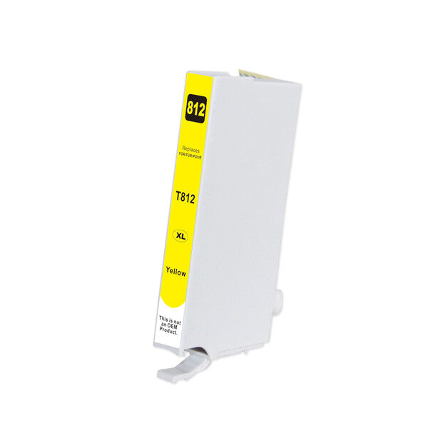 Premium Yellow Inkjet Cartridge Compatible with EPSON 812XL