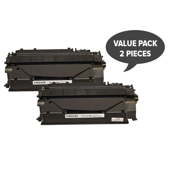 Canon Cart320BK Black Premium Generic Toner - Dual Pack