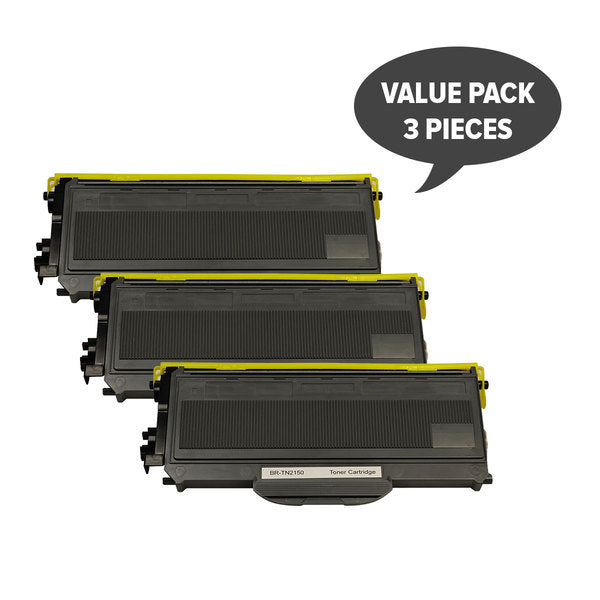 TN-2150 TN360 Black Premium Toner Cartridge Pack of 3