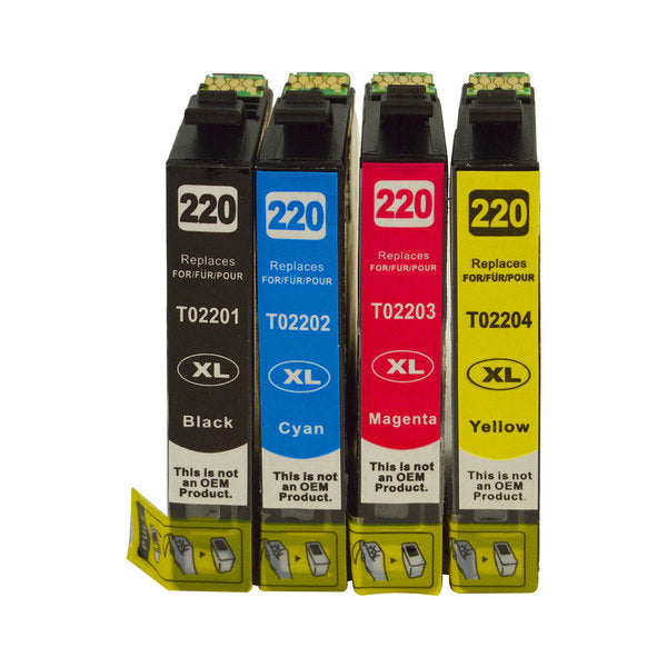 Premium Compatible Inkjet Cartridge Set for 220XL Series - Complete Boxed Collection