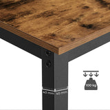 Stylish Vintage Bar Table with Sturdy Metal Frame - 120 x 60 x 90 cm