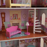 Elegant 3-Story Dollhouse with Furniture for Kids - 110 x 65 x 33 cm (Model 2)