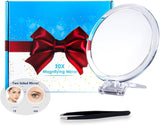 20X Ultra-Magnifying Dual-Sided Hand Mirror for Precision Makeup and Skincare Applications (15 cm)