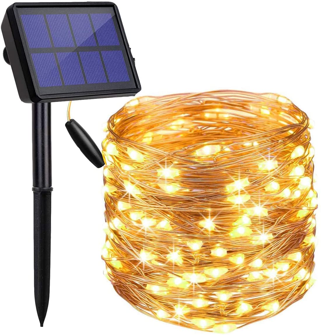 200 LED Solar-Powered Waterproof Fairy Lights with 8 Modes for Outdoor Home and Garden Decoration