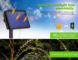 200 LED Solar-Powered Waterproof Fairy Lights with 8 Modes for Outdoor Home and Garden Decoration