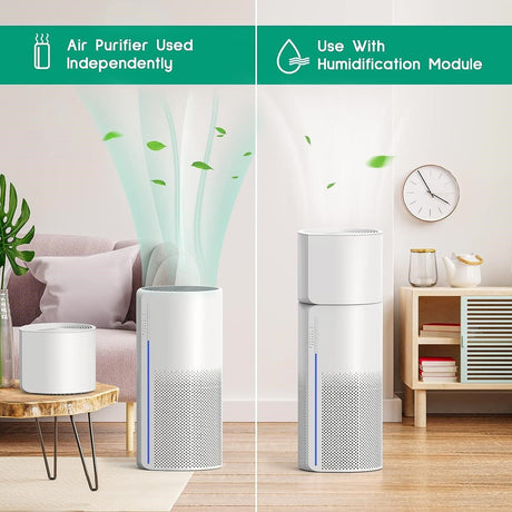 2-in-1 HEPA Air Purifier with Integrated Humidifier