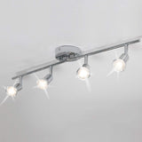 Sleek Chrome 4-Light LED Track Lighting Fixture