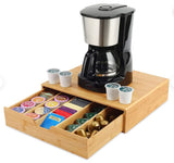 Bamboo Multi-Functional Storage Organizer for K-Cups, Jewelry, and Cosmetics