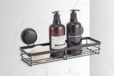 2-Tier Corner Shower Caddy Shelf with No-Drill Premium Suction Cup - Set of 2 for Bathroom and Kitchen Storage