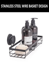 2-Tier Corner Shower Caddy Shelf with No-Drill Premium Suction Cup - Set of 2 for Bathroom and Kitchen Storage