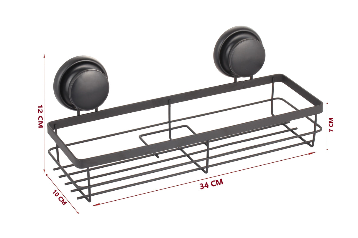 2-Tier Corner Shower Caddy Shelf with No-Drill Premium Suction Cup - Set of 2 for Bathroom and Kitchen Storage