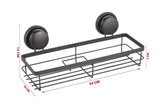 2-Tier Corner Shower Caddy Shelf with No-Drill Premium Suction Cup - Set of 2 for Bathroom and Kitchen Storage