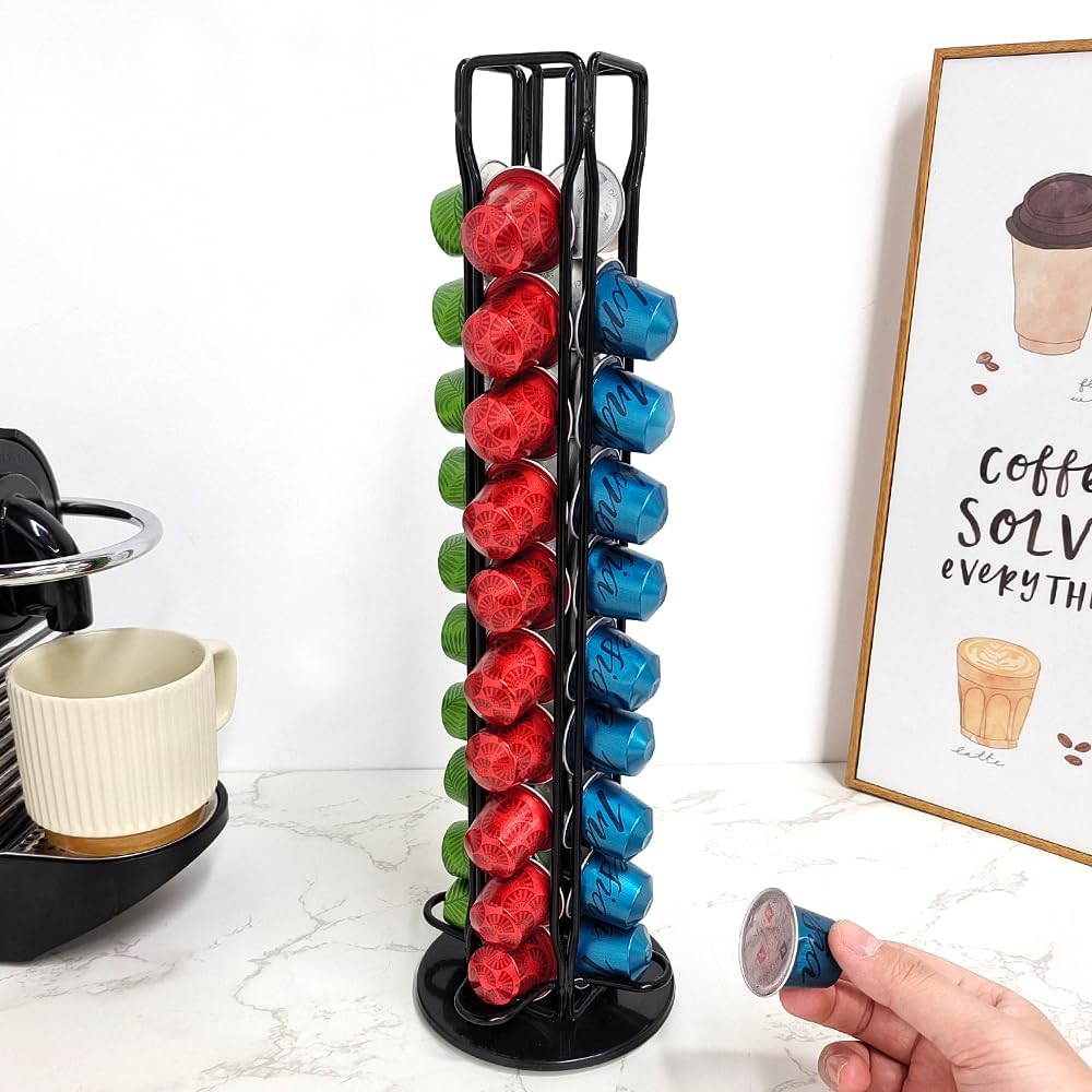 Coffee Pods Holder Storage Compatible with 40 Nespresso Pods