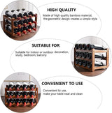 Elegant 3-Tier Bamboo Wine Rack for 12 Bottles