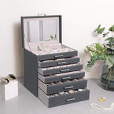 Elegant 6-Tier Multi-Drawer Jewelry Organizer