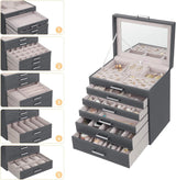 Elegant 6-Tier Multi-Drawer Jewelry Organizer